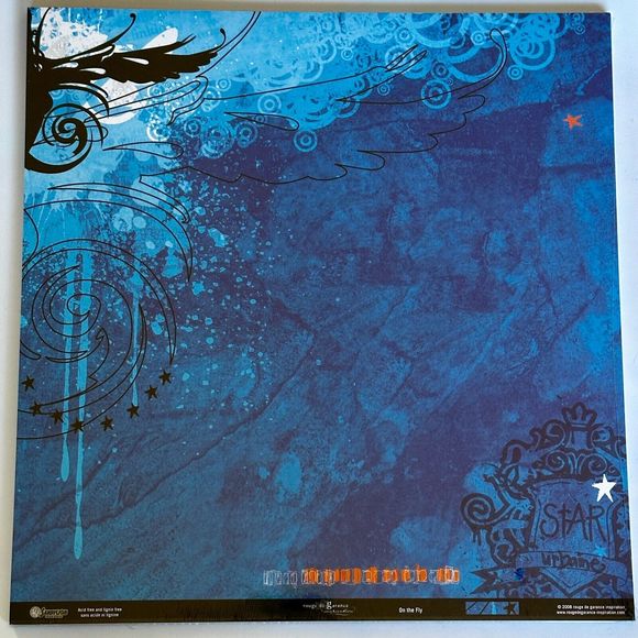 SANDYLION Rouge de Garance RMR8 "On the Fly"- DS 12x12 Scrapbook Paper- … - Picture 3 of 10